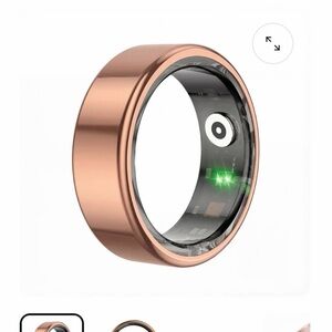 Rose Gold Smart Health Ring with Biometric Sensors